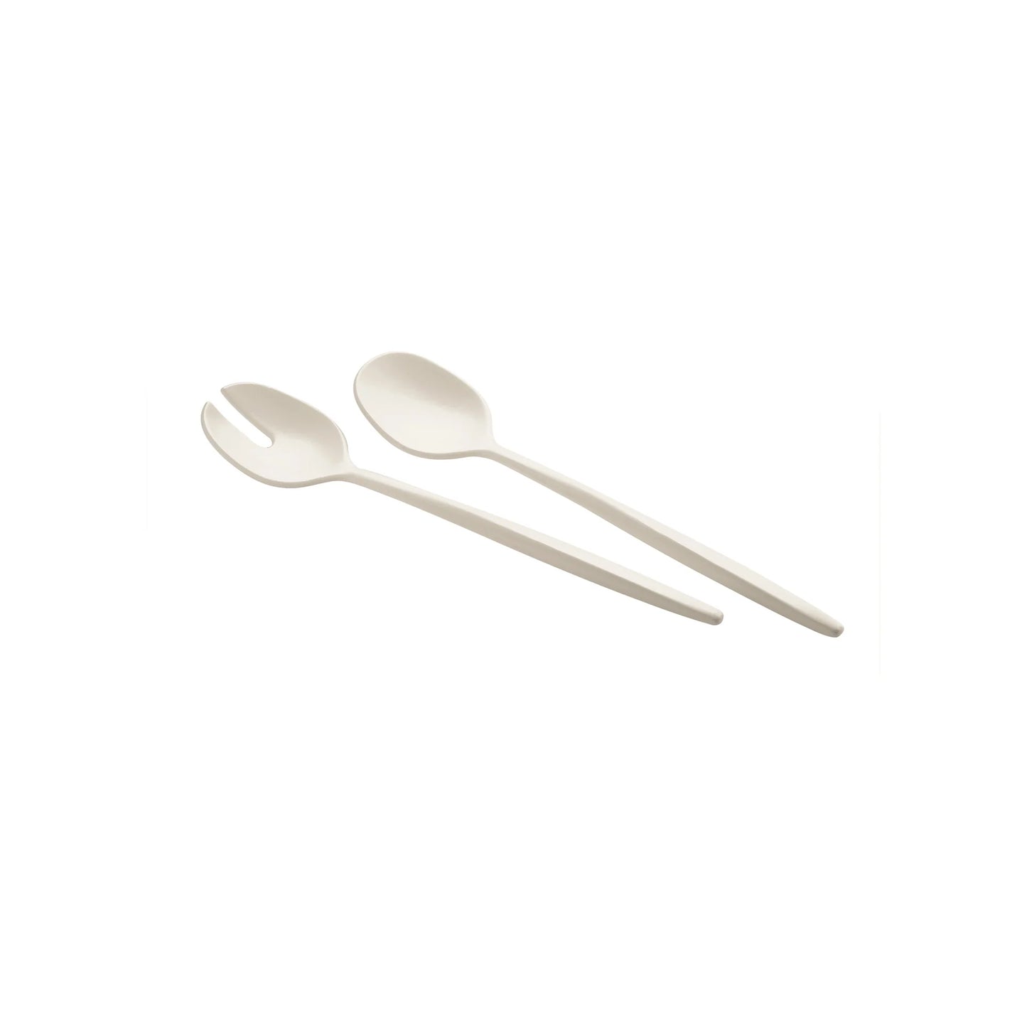 GUZZINI POSATE INSALATA TIERRA WHITE