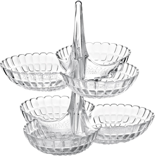 GUZZINI SET 2 ANTIPASTIERE TIFFANY CLEAR